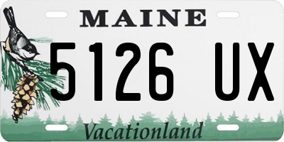 ME license plate 5126UX