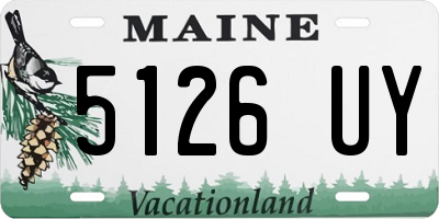 ME license plate 5126UY