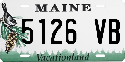ME license plate 5126VB