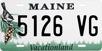 ME license plate 5126VG