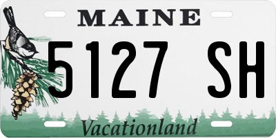 ME license plate 5127SH