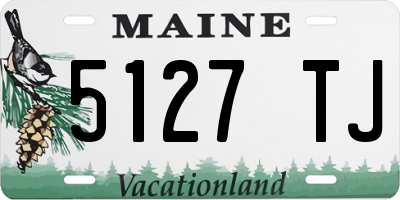 ME license plate 5127TJ