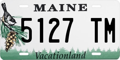 ME license plate 5127TM
