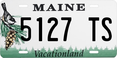 ME license plate 5127TS