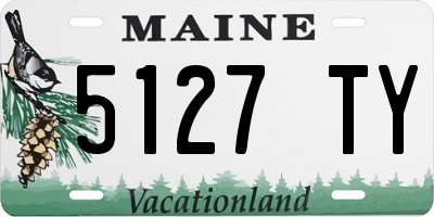 ME license plate 5127TY