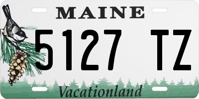 ME license plate 5127TZ