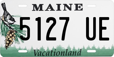 ME license plate 5127UE