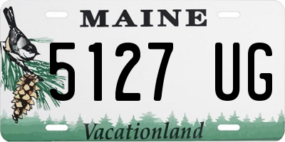 ME license plate 5127UG