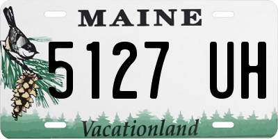 ME license plate 5127UH