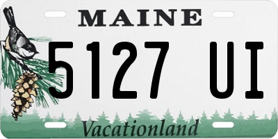 ME license plate 5127UI