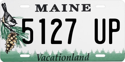 ME license plate 5127UP
