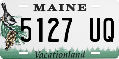 ME license plate 5127UQ