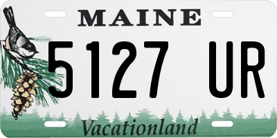 ME license plate 5127UR