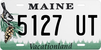 ME license plate 5127UT