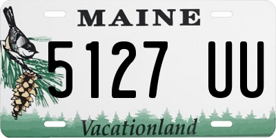 ME license plate 5127UU