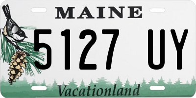 ME license plate 5127UY