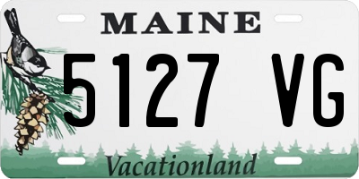 ME license plate 5127VG