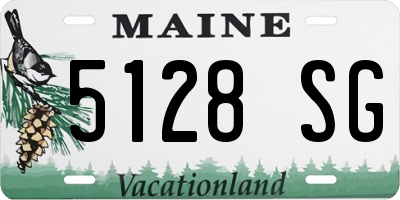 ME license plate 5128SG
