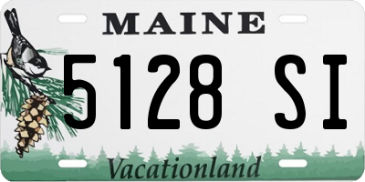 ME license plate 5128SI