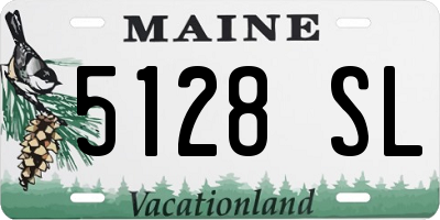 ME license plate 5128SL