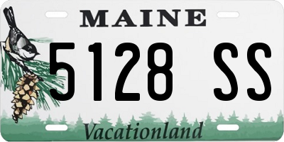 ME license plate 5128SS