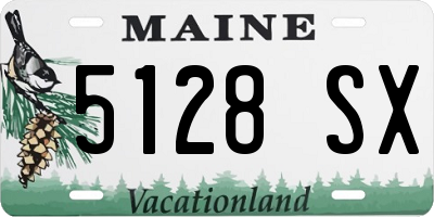 ME license plate 5128SX