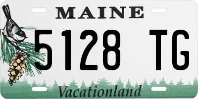 ME license plate 5128TG