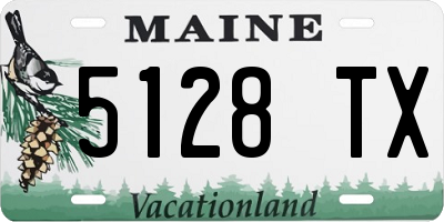 ME license plate 5128TX