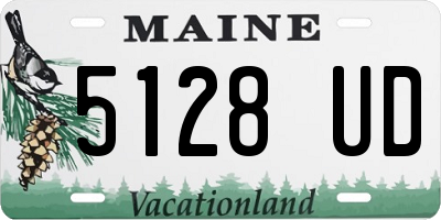ME license plate 5128UD