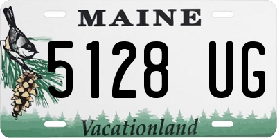 ME license plate 5128UG