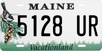 ME license plate 5128UR