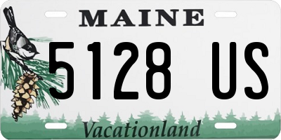 ME license plate 5128US