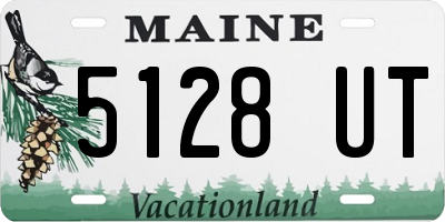 ME license plate 5128UT