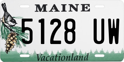 ME license plate 5128UW