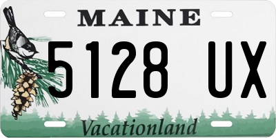 ME license plate 5128UX