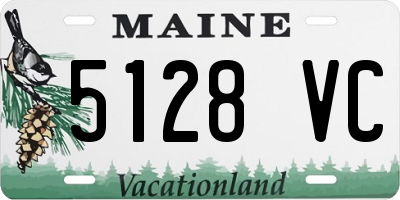 ME license plate 5128VC