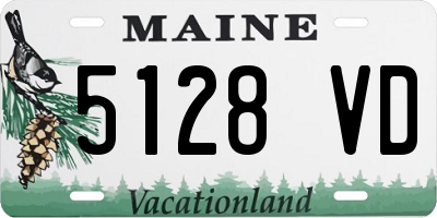 ME license plate 5128VD