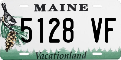 ME license plate 5128VF