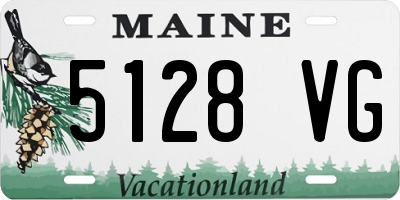 ME license plate 5128VG