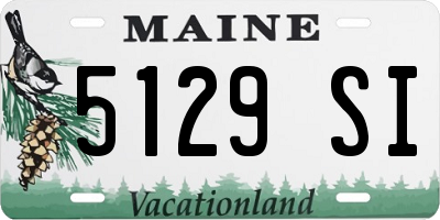 ME license plate 5129SI