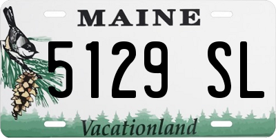 ME license plate 5129SL