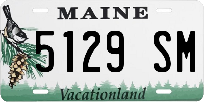 ME license plate 5129SM
