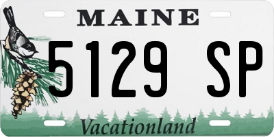 ME license plate 5129SP