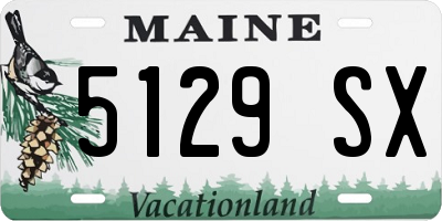 ME license plate 5129SX
