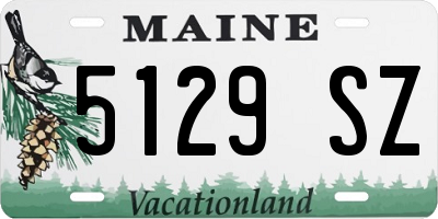 ME license plate 5129SZ