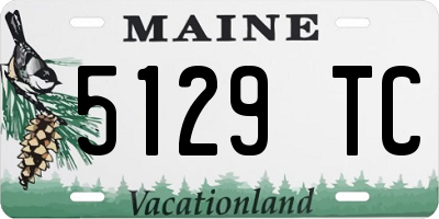 ME license plate 5129TC