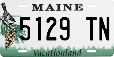 ME license plate 5129TN
