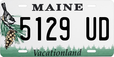 ME license plate 5129UD