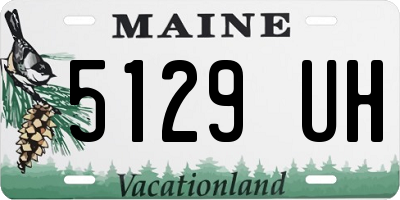 ME license plate 5129UH