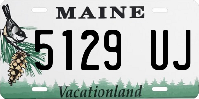 ME license plate 5129UJ